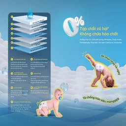 Tã Bỉm BZU BZU Velvet Breeze 1 bịch cho bé Siêu Mỏng Thoáng Khí Dịu Nhẹ Cho Da Nhạy Cảm 7