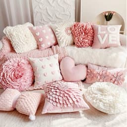 Gối tựa lưng sofa TÔNG SÁNG HỒNG chất liệu cao cấp phong cách hiện đại 1
