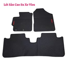 Bộ lót sàn cao su cho xe Vios đời 2019 tới 2025 sản phẩm lắp chuẩn xe 1