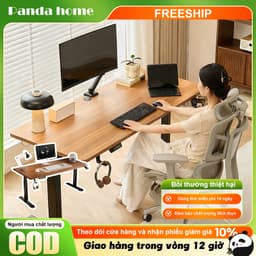 Bàn làm việc chỉnh chiều cao Đa Năng Cho Văn Phòng Học Tập Và Gaming 2 trong 1 Gỗ Nâng Hạ Điện 1