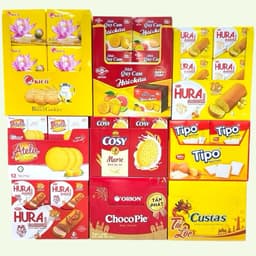 Lốc 12 Hộp Bánh Lễ Bánh Pháp Chocopie/Custas/ Cosy/ Tipo/ Atela/ Mesi/Hura/ Pháp Challot/ Belgi lễ 2