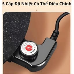 Chảo Đá Nướng Điện Men Nhật Bản Chống Dính Siêu Bền 5 Lớp Vân Chống Dính Nướng Thịt BBQ 36cm 9