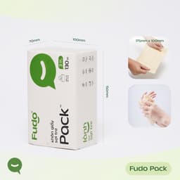 [COMBO 4 TÚI] Khăn giấy Fudo 3 lớp 100% sợi tre tự nhiên không tẩy trắng (2 Không Lõi, 2 Để Bàn) 6