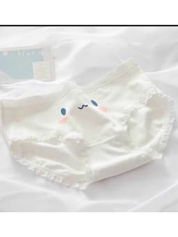Sét 5 Quần Lót Nữ Cotton Mềm mặc ôm thoáng khí thoải mái co giãn không rặm ngứa họa tiết xanh mặt cười 6