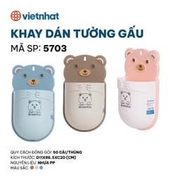 Khay dán tường Việt nhật đựng đũa hoặc bàn chải hình gấu 1