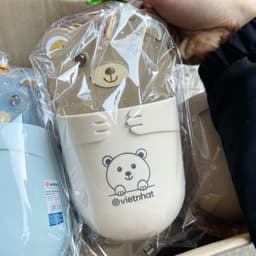 Khay dán tường Việt nhật đựng đũa hoặc bàn chải hình gấu 5