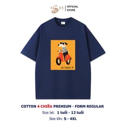 [DEAL MỞ BÁN] Áo thun gia đình Unisex ISEE VN form rộng CHÓ NGỘ NGHĨNH, cotton 4 chiều Premium thoáng mát 4