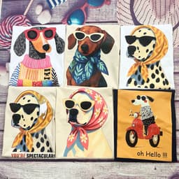[DEAL MỞ BÁN] Áo thun gia đình Unisex ISEE VN form rộng CHÓ NGỘ NGHĨNH, cotton 4 chiều Premium thoáng mát 8