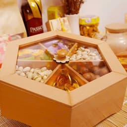 Khay gỗ đựng mứt, bánh kẹo ALOG, trang trí bàn trà, quà tặng Tết 6