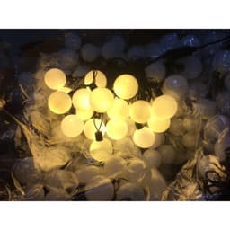 Dây đèn trang trí bóng trứng phi 5cm 20 bóng đèn nhiều màu dài 5m chiếu sáng thích hợp decor cả trong nhà và ngoài trời 2