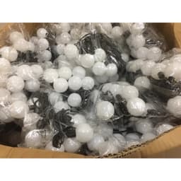Dây đèn trang trí bóng trứng phi 5cm 20 bóng đèn nhiều màu dài 5m chiếu sáng thích hợp decor cả trong nhà và ngoài trời 7
