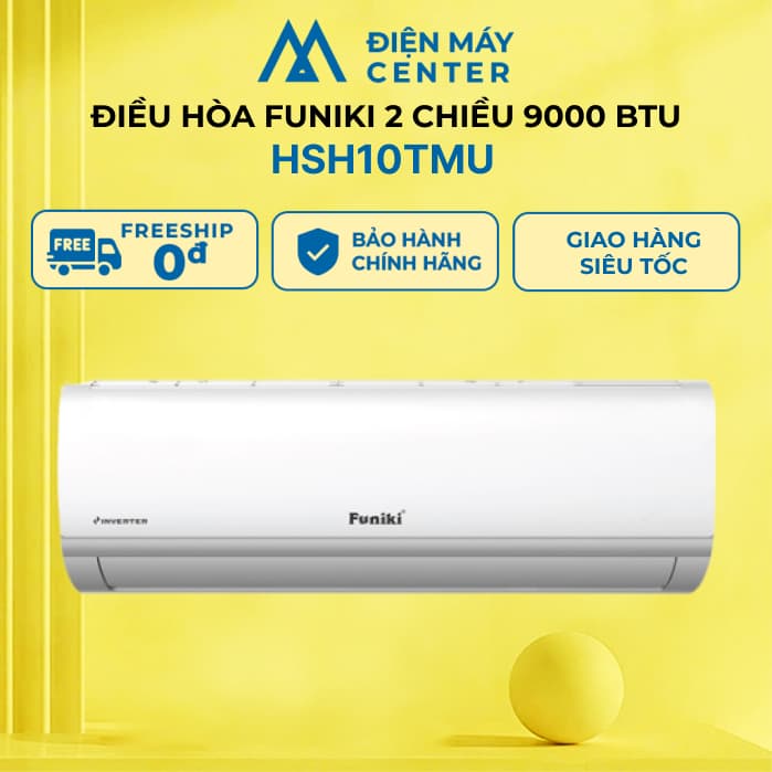 Điều hoà Funiki 9000 BTU 2 chiều HSH10TMU  -  Bảo hành chính hãng 24 tháng