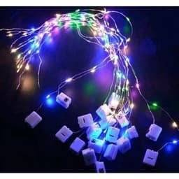 Đèn LED đom đóm trang trí 1m/2m – Dùng pin – Nháy 3 chế độ 1