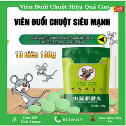 Viên đuổi chuột siêu mạnh - Hiệu quả ngay lập tức, an toàn không độc - Gói 10 Viên 1