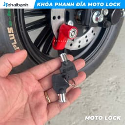 Khóa phanh đĩa (thắng đĩa) xe điện, xe máy chống trộm MOTO LOCK, an toàn cho xe của bạn 3