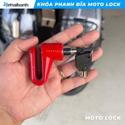 Khóa phanh đĩa (thắng đĩa) xe điện, xe máy chống trộm MOTO LOCK, an toàn cho xe của bạn 2