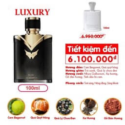 Nước hoa nam tươi mát mini Luxury 10ml - Cam kết chính hãng 6