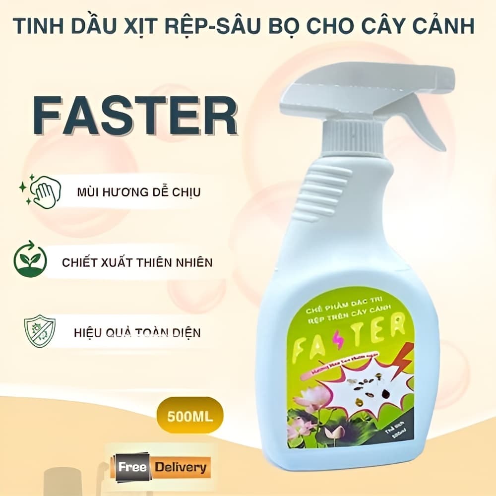 Xịt Rệp Cây Cảnh FASER 500ml – Ngừa Rệp, Bọ Trĩ, Nhện Đỏ, Sâu Hại
