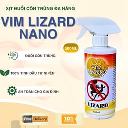 Xịt Đuổi Thằn Lằn ,Thạch Sùng Hiệu Quả Vim Lizard Nano 500ml – Hương Thơm Tự Nhiên An Toàn, Không Độc Hại 1