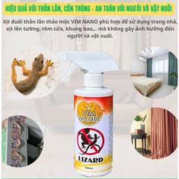 Xịt Đuổi Thằn Lằn ,Thạch Sùng Hiệu Quả Vim Lizard Nano 500ml – Hương Thơm Tự Nhiên An Toàn, Không Độc Hại 2