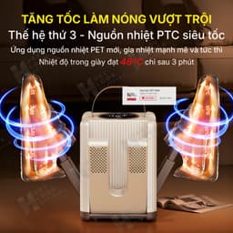 [TTT] Máy Sấy Giày Khử Mùi Bằng Tia Cực Tím Diệt Khuẩn, Xoay 360 Độ Giúp Sấy Giày Khử Mùi Nhanh Chóng 2