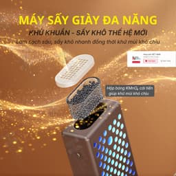[TTT] Máy Sấy Giày Khử Mùi Bằng Tia Cực Tím Diệt Khuẩn, Xoay 360 Độ Giúp Sấy Giày Khử Mùi Nhanh Chóng 5