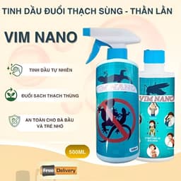 Xịt Đuổi Thằn Lằn ,Thạch Sùng Hiệu Quả Vim Nano 500ml – Hương Thơm Tự Nhiên An Toàn, Không Độc Hại 1