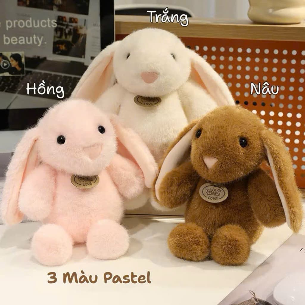 Thỏ jennycat size 25cm siêu đáng yêu đã về đủ 3 màu hot hit nhà MIU GẤU XINH