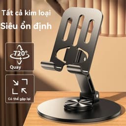 Giá đỡ điện thoại di động bằng kim loại giá đỡ điện thoại di động gấp xoay 360 độ 1