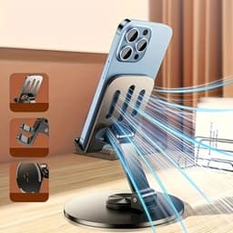 Giá đỡ điện thoại di động bằng kim loại giá đỡ điện thoại di động gấp xoay 360 độ 6