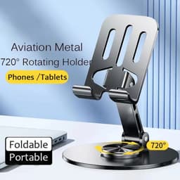 Giá đỡ điện thoại di động bằng kim loại giá đỡ điện thoại di động gấp xoay 360 độ 9