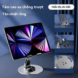 Giá đỡ điện thoại di động bằng kim loại giá đỡ điện thoại di động gấp xoay 360 độ 7