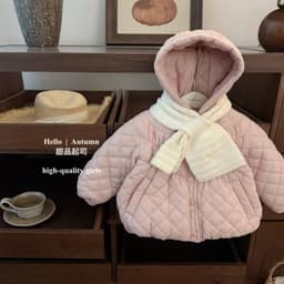 tổng hợp mẫu áo Khoác Bé Gái Thu Đông Siêu Ấm Áo Phao Trẻ Em Dễ Thương, Chống Gió hàng quảng châu mới 2025 8