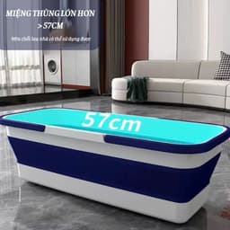 Xô Đựng Nước Gấp Gọn, Xô Nước Cây Lau Nhà Tự Vắt, Xô Nước Gấp Gọn Đa Năng Có 4 Bánh Xe Tiện Lợi 7