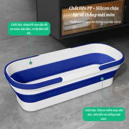 Xô Đựng Nước Gấp Gọn, Xô Nước Cây Lau Nhà Tự Vắt, Xô Nước Gấp Gọn Đa Năng Có 4 Bánh Xe Tiện Lợi 6