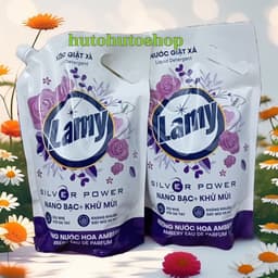 Nước Giặt Xả Lamy Combo 2 Túi Kết Hợp Nano Bạc Và Khử Mùi Có Mùi Hương Thơm Nhẹ Nhàng 1