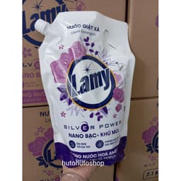 Nước Giặt Xả Lamy Combo 2 Túi Kết Hợp Nano Bạc Và Khử Mùi Có Mùi Hương Thơm Nhẹ Nhàng 4