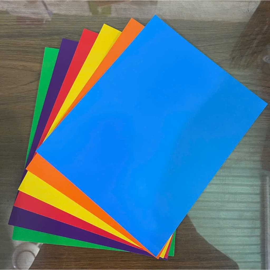 Combo 10 Xấp Giấy Màu Thành Công Không Keo Khổ 21 x 29.7 CM (Khổ A4), Màu Giấy Tươi Sáng, Dùng Làm Thủ Công, Đồ Hanmade