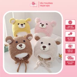 [3-30 THÁNG TUỔI] Mũ len tai gấu dễ thương cao cấp cho bé, mũ len ấm áp mùa đông CHO bé trai bé gái - M29 1