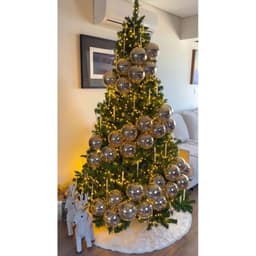Phụ kiện trang trí quả châu lung linh 12-16-20cm trang trí cây thông noel to tạo điểm nhấn cho cây thông noel 2m4-15m 1