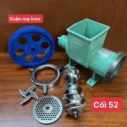 [SALE] [Xoắn Mạ inox] Cối đùn thịt, đùn xương công nghiệp Cối 42,52 cối xay xương, thịt, cổ gà, cua, Cối xiết mỡ 3