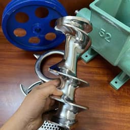 [SALE] [Xoắn Mạ inox] Cối đùn thịt, đùn xương công nghiệp Cối 42,52 cối xay xương, thịt, cổ gà, cua, Cối xiết mỡ 2