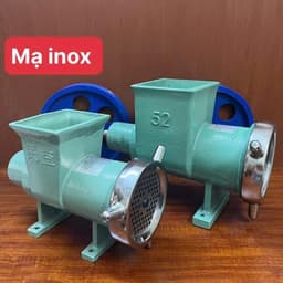 [SALE] [Xoắn Mạ inox] Cối đùn thịt, đùn xương công nghiệp Cối 42,52 cối xay xương, thịt, cổ gà, cua, Cối xiết mỡ 1