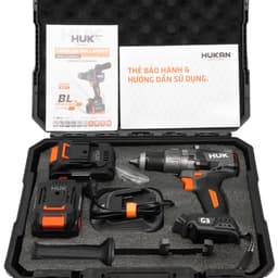 Máy khoan pin GEN3 HUKAN G3-F200LUX, Lực siết khủng 200Nm, Anti_kickback - Tạo xung - Phanh mềm 7
