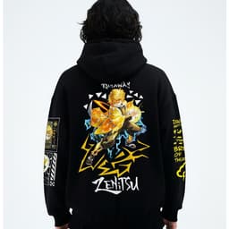 Áo Hoodie Kimetsu No Yaiba : Agatsuma Zenitsu Gigantic Nỉ bông cho Nam/ Nữ by The Runaway 3
