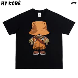 Áo Thun HY KORÉ Gấu Đội Nón 2979 Form Rộng Localbrand Oversize Unisex Vải Poly 100% Nam Nữ Mặc Đẹp 1