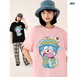 Áo Thun HY KORÉ Dora Ngáp Ngủ 2973 Form Rộng Localbrand Oversize Unisex Vải Cotton 75% Nam Nữ Mặc Đẹp 2