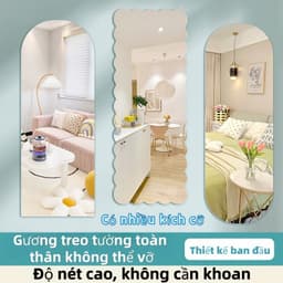 Gương tường tự dính 40-60CM Gương tường Acrylic Gương mềm dán tường Gương dán 3