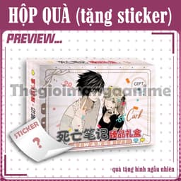(tặng sticker) Hộp quà A5 DEATH NOTE in hình girl love quà tặng xinh xắn 1