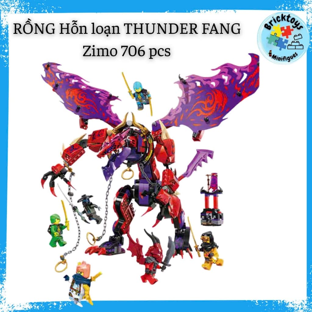 [Có sẵn ] Đồ chơi mô hình nhân vật NJ DragoRsing Rồng hỗn loạn Thunderfang